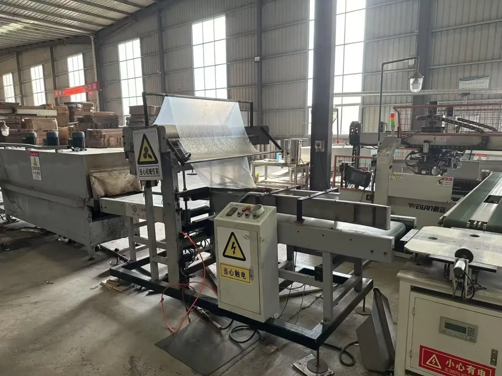 Grooving lines of laminated hardwood flooring